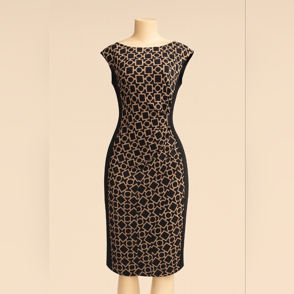Ralph Lauren Dresses & Skirts - Lauren Ralph Lauren Geometric Print Sheath Dress | Size 6